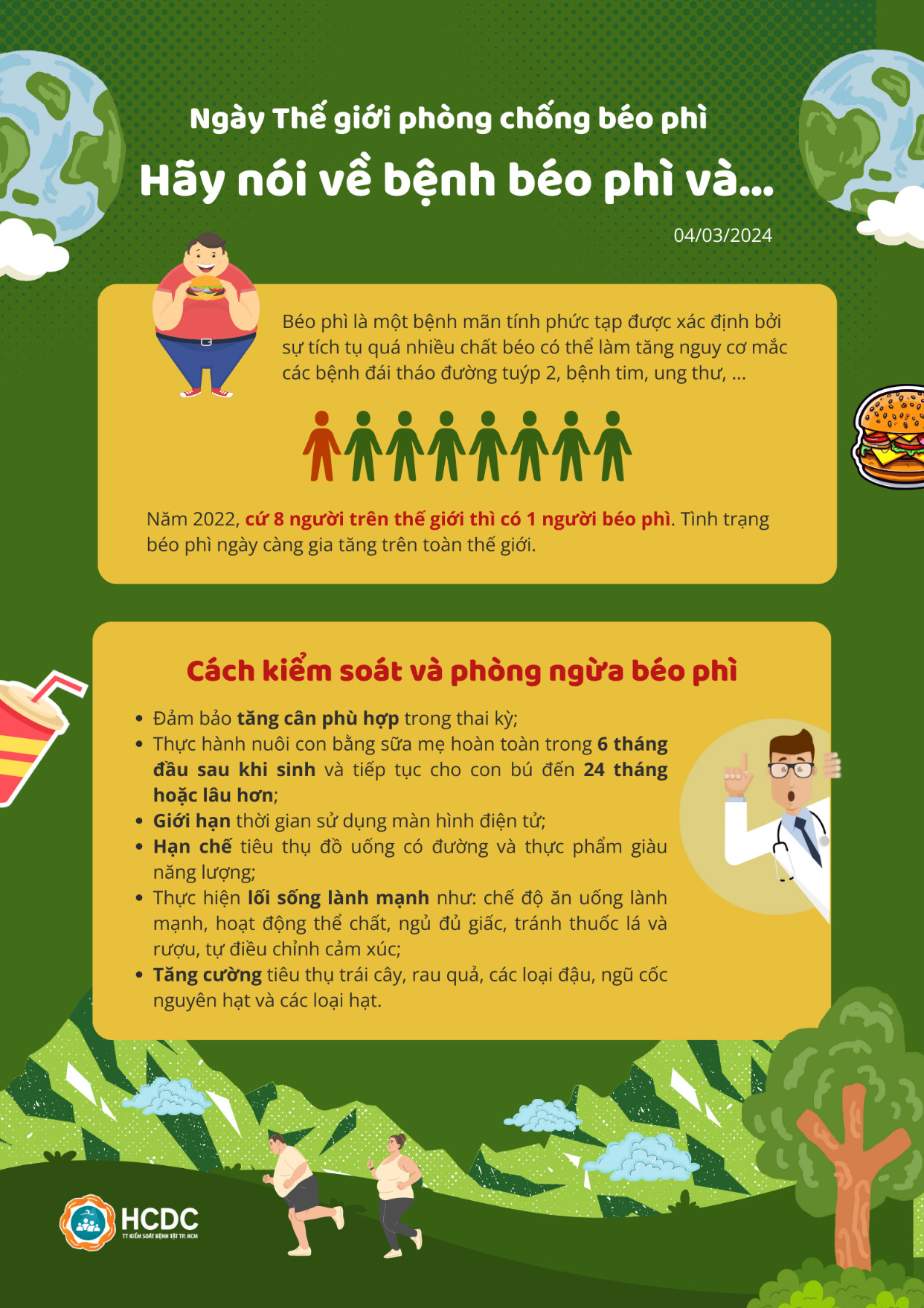 Hình ảnh tin tức Ngày Thế giới phòng chống béo phì năm 2024: Hãy nói về bệnh béo phì và...