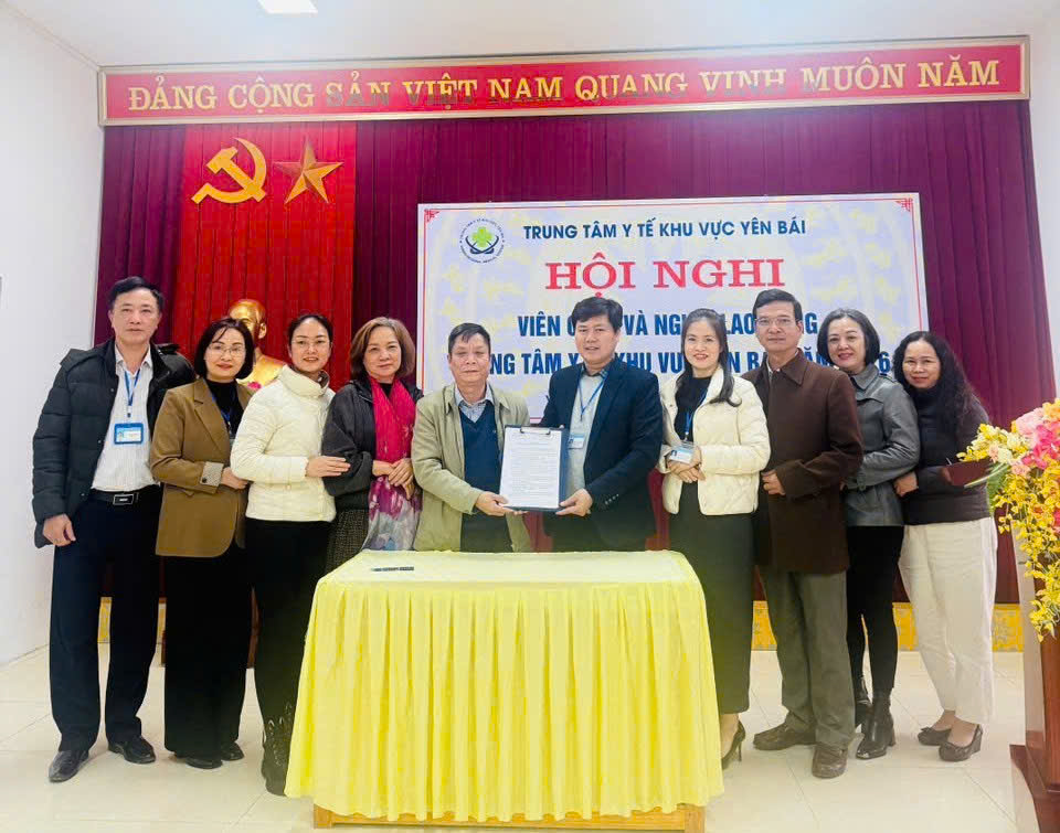 Hình ảnh tin tức Trung tâm Y tế khu vực Yên Bái tổ chức Hội nghị viên chức, người lao động 