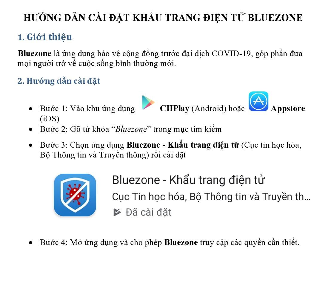 Hình ảnh tin tức Hướng dẫn cài đặt khẩu trang điện tử Bluezone