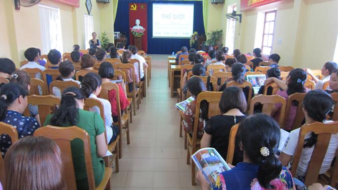 Hình ảnh tin tức Trung tâm Y tế thành phố Yên Bái tổ chức tập huấn chương trình vệ sinh môi trường năm 2019